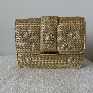 Lilly Pulitzer Emmeline Straw Crossbody bag